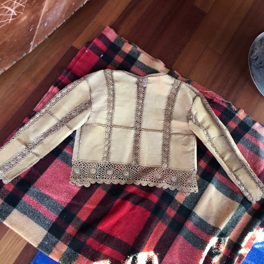 Unique authentic leather jacket size small - Picture 3 of 5